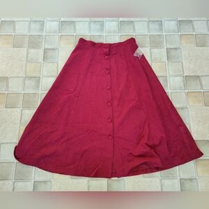 New Without Tags Vintage Willow Ridge Button Down Midi Skirt Size 14